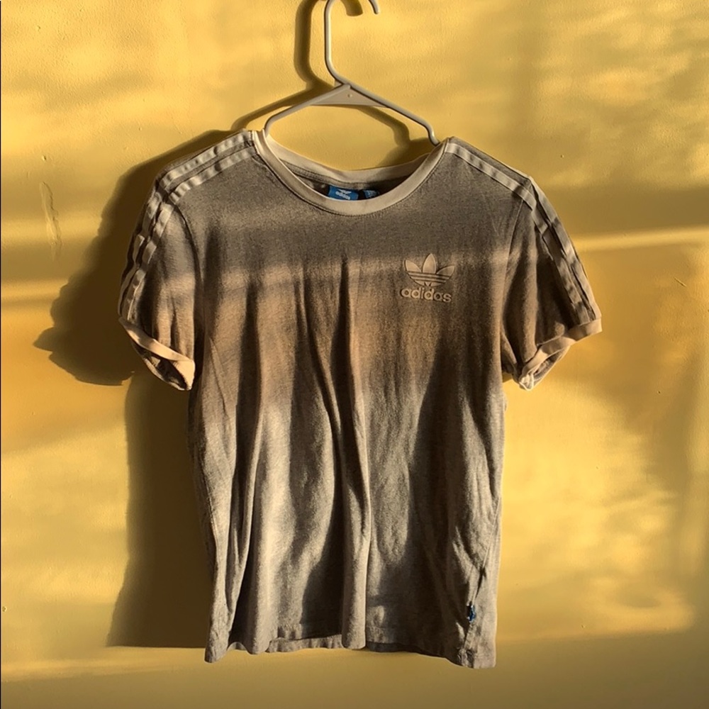 Gray Adidas Short Sleeve